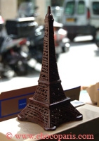 Chocolate Eiffel Tower on display at Jean-Paul Hévin