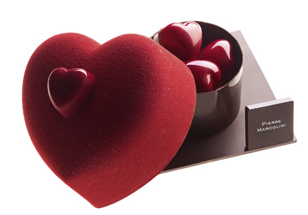 Chocolate hearts by Pierre Marcolini