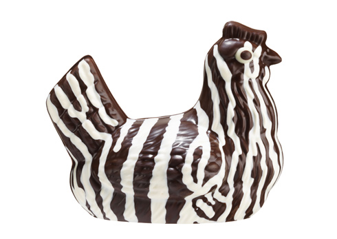 Zebra hen, by Jean-Paul Hévin Zebra hen, by Jean-Paul Hévin