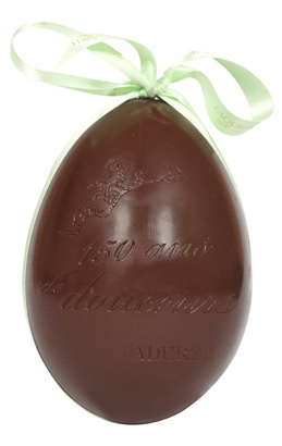 Ladurée 150th anniversary Easter egg, dark chocolate