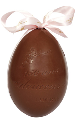 Ladurée 150th anniversary Easter egg, milk chocolate